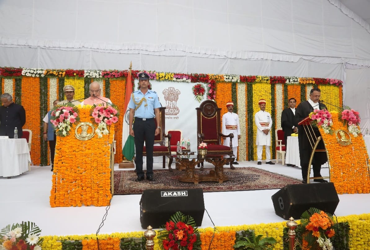 Senior BJP leader Lalji Tandon takes oath as new governor of Madhya Pradesh