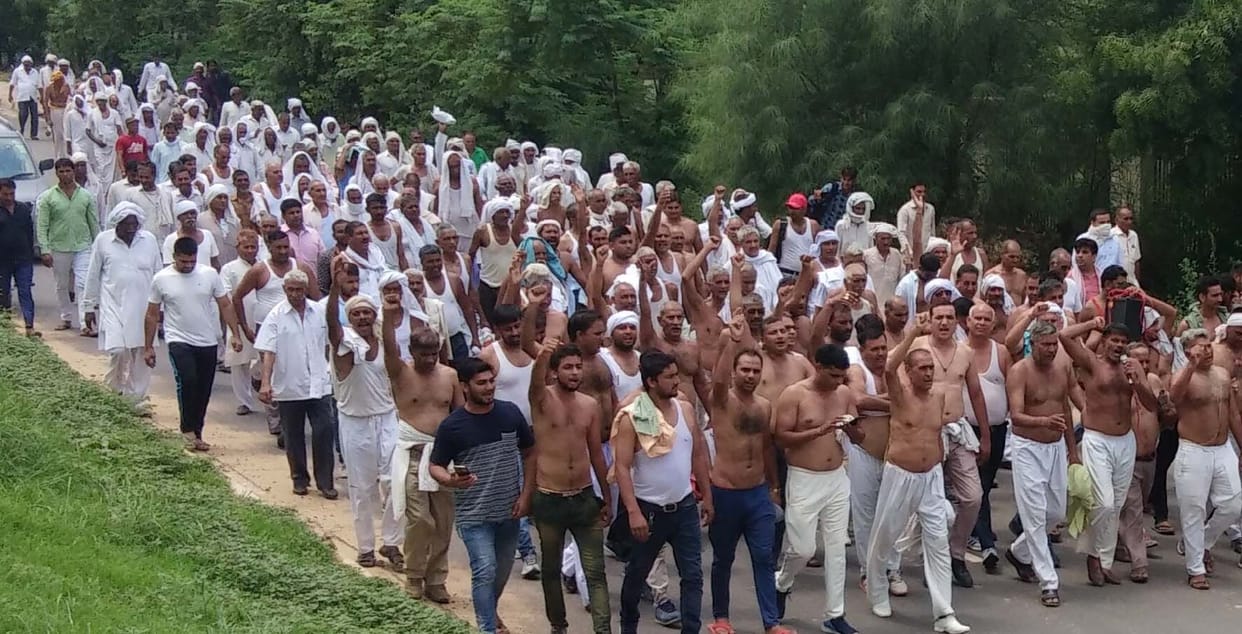 Farmers done protest for relief
