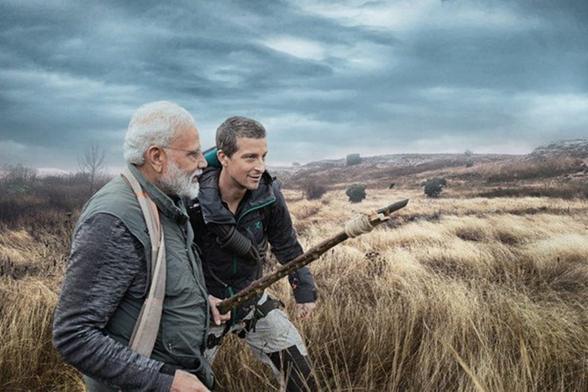 PM Modi shoot an special episode on Tiger with Discovery man vs wild host Bear Grylls