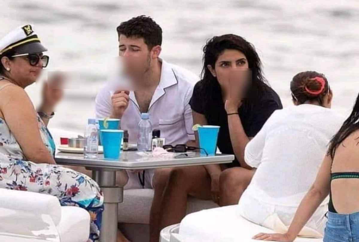 nick jonas pushes priyanka chopra into sea on her birthday