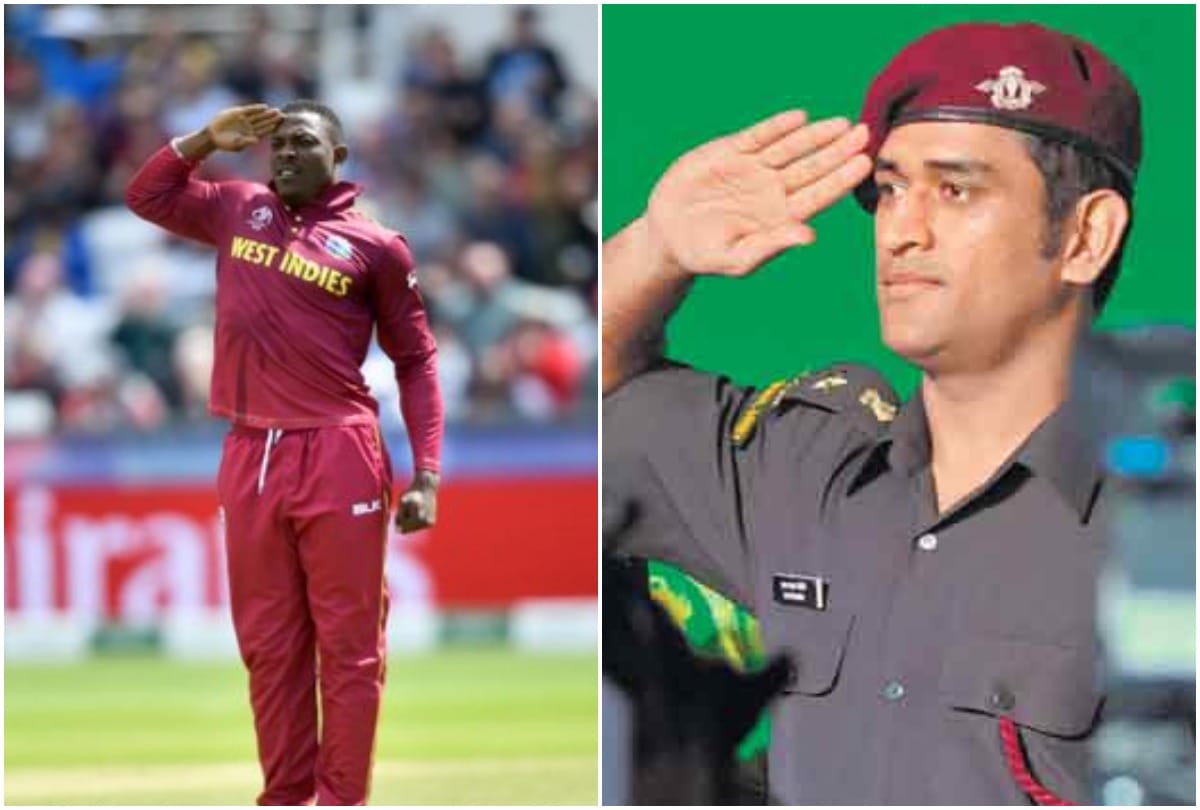 West Indies bowler Sheldon Cottrell praised MS Dhoni for his dedication towards the Indian Army