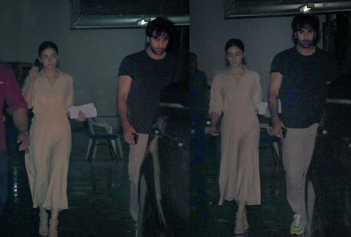 Alia Bhatt looks pretty in knee length beige dress