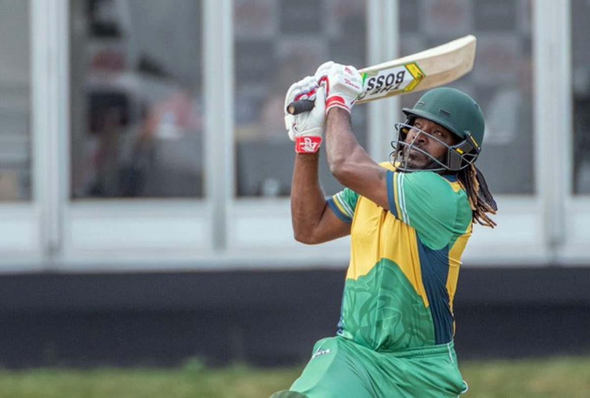Chris gayle smashed century in just 54 balls with 12 sixes in G20 Canada league
