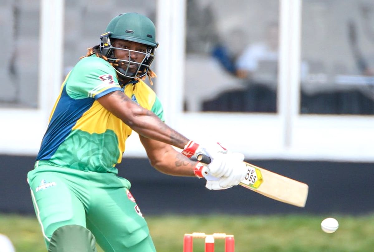 Chris gayle smashed century in just 54 balls with 12 sixes in G20 Canada league