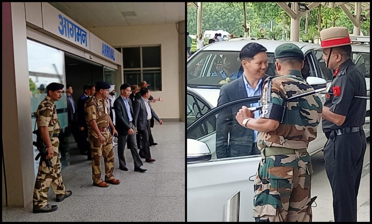 Lieutenant General of Myanmar Army reached Varanasi Airport