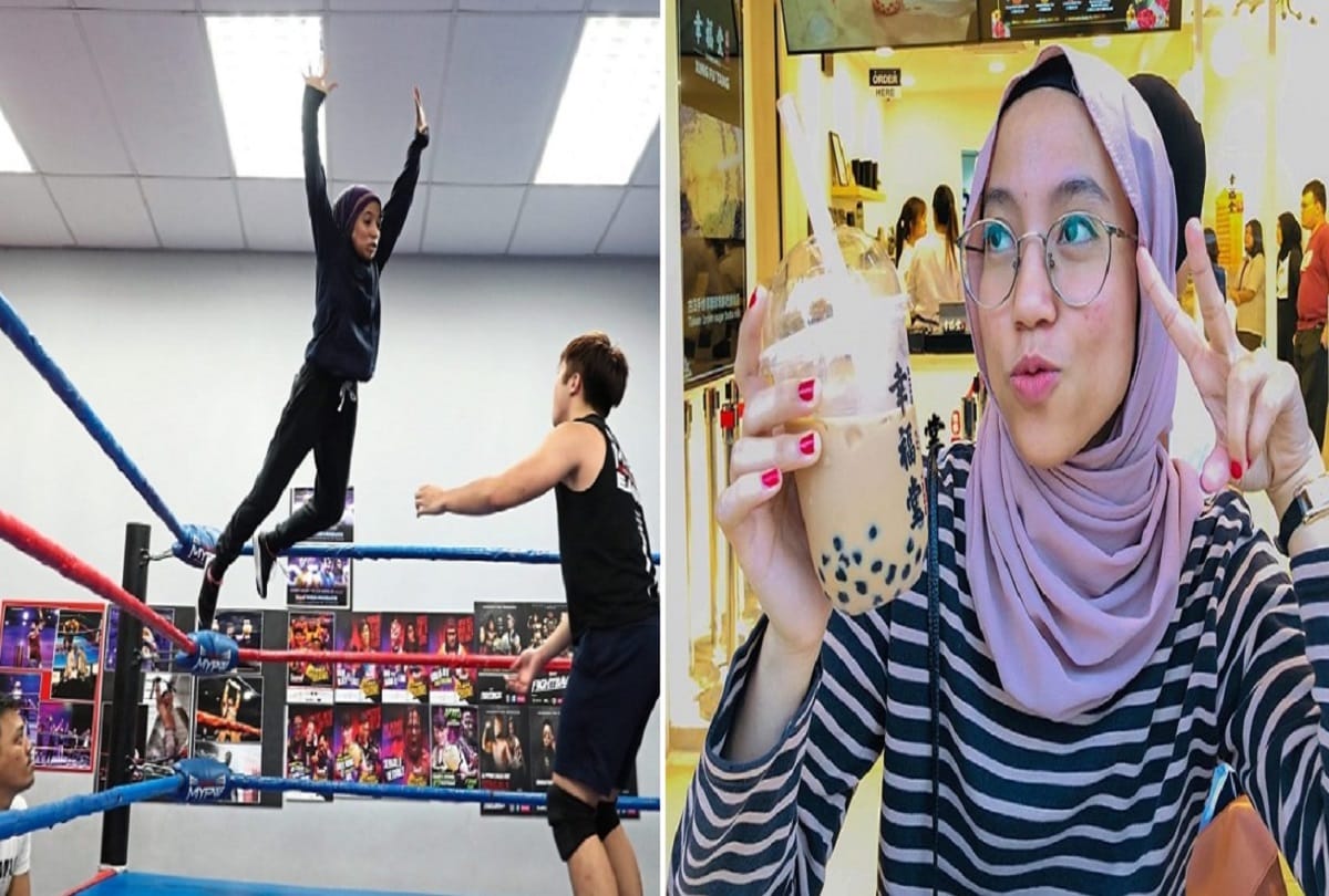 Malaysia first hijabi pro wrestler Nor Diana who fight with mens and womens too