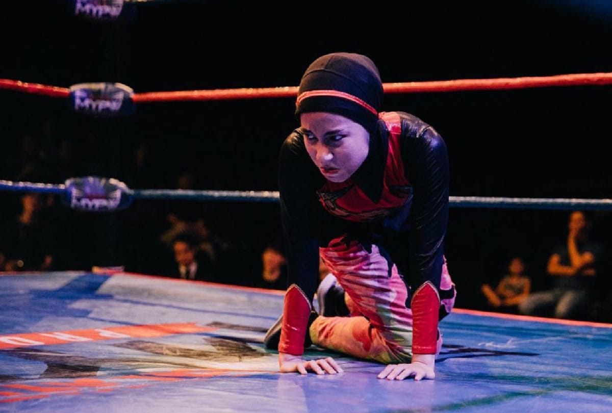 Malaysia first hijabi pro wrestler Nor Diana who fight with mens and womens too