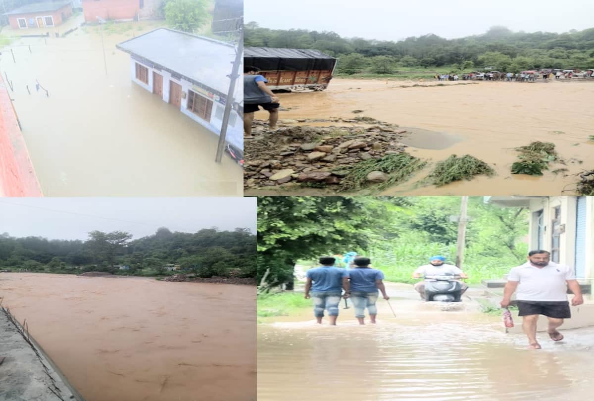 flood and landslide due to heavy rainfall in himachal pradesh