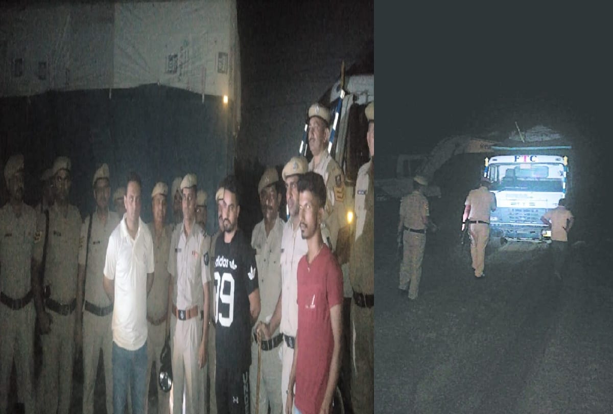 police raid in mining areas in una himachal