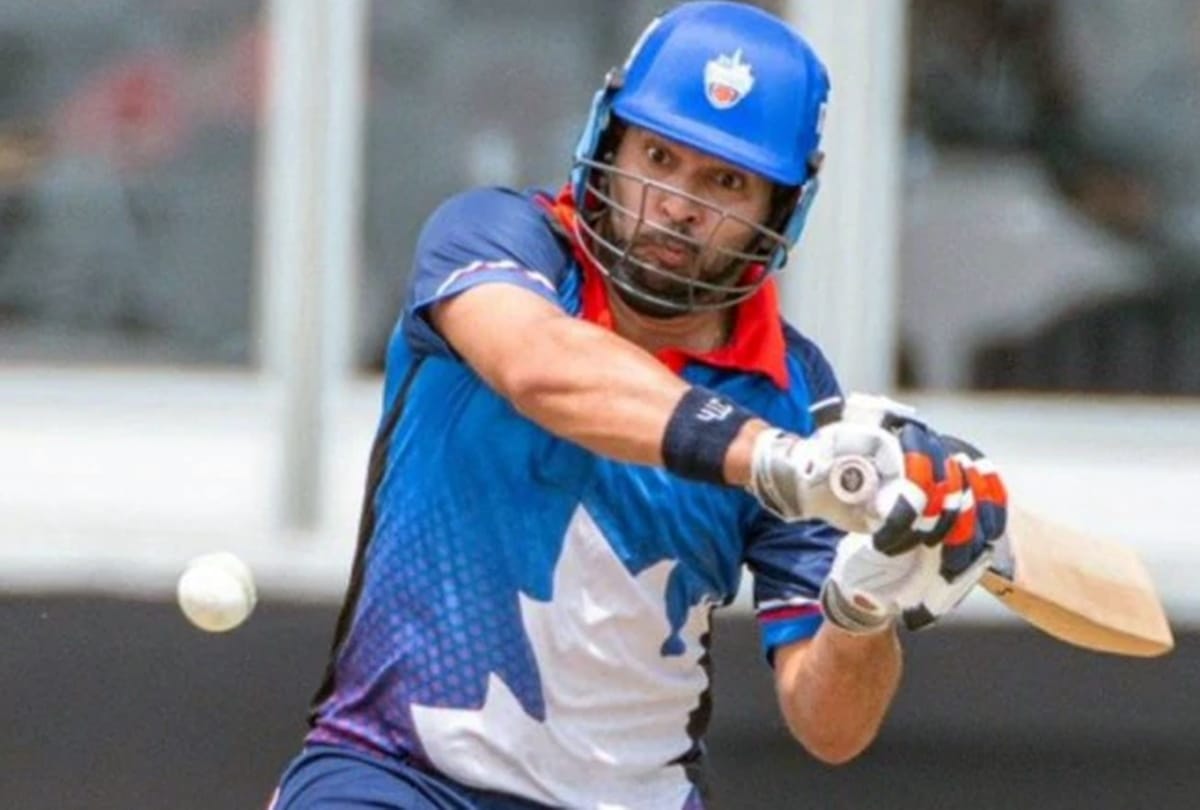 Yuvraj singh shines but team toronto nationals lost against brampton wolves