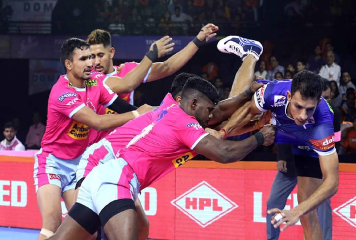 aipur Pink Panthers beat Haryana Steelers and Up Yoddha defeated U Mumba in kabaddi league 2019