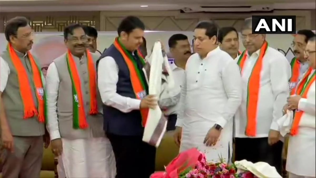 Three NCP leaders join BJP in presence of Maharashtra CM in Mumbai