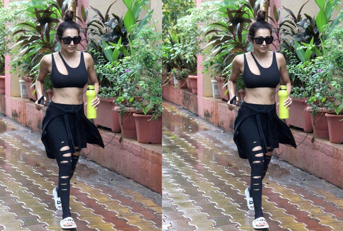 malaika arora stuns at sister amrita arora home in white shirt dress