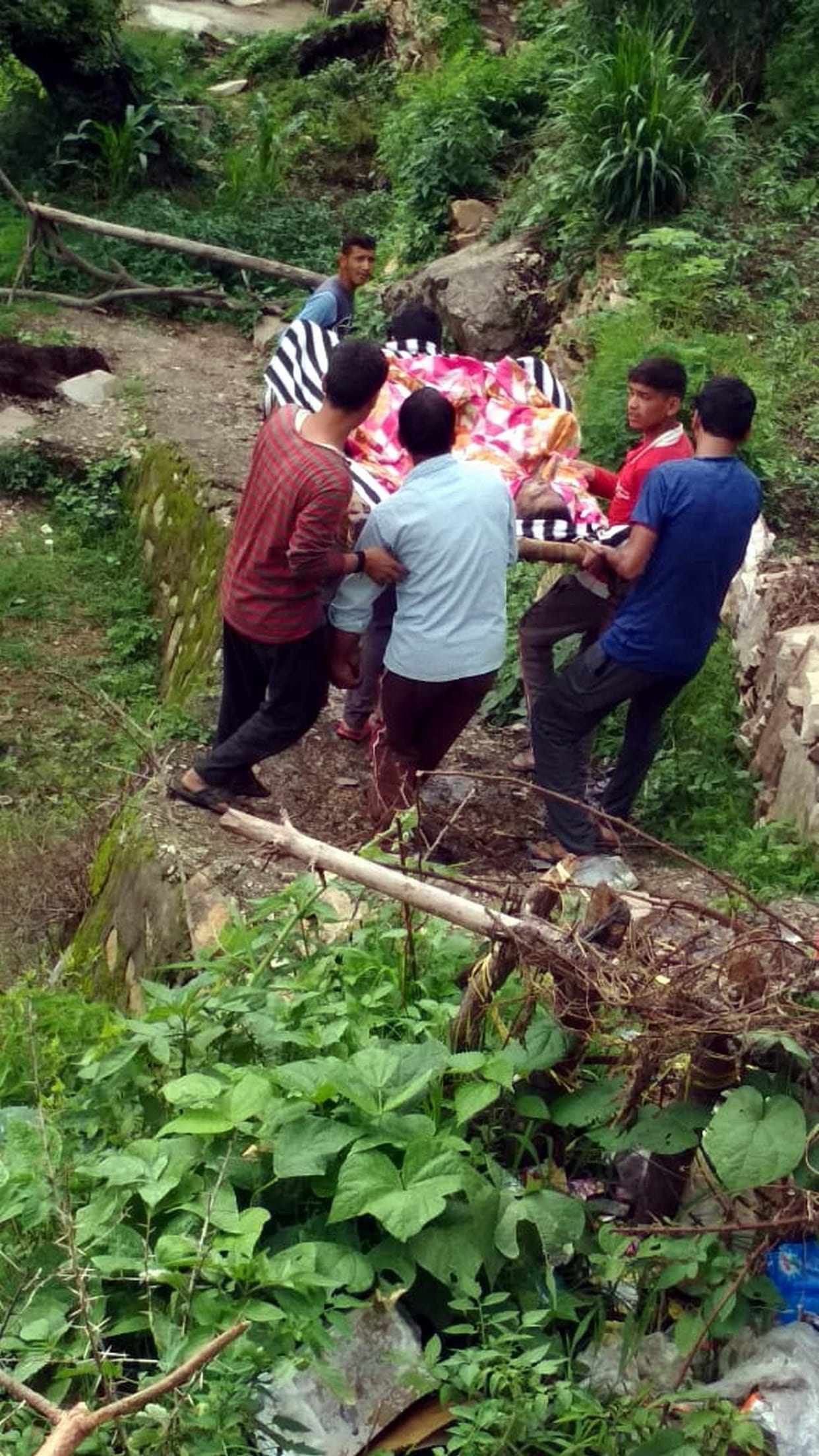 Villeger of Matti village is angry over not getting compensation a village off the motorway's