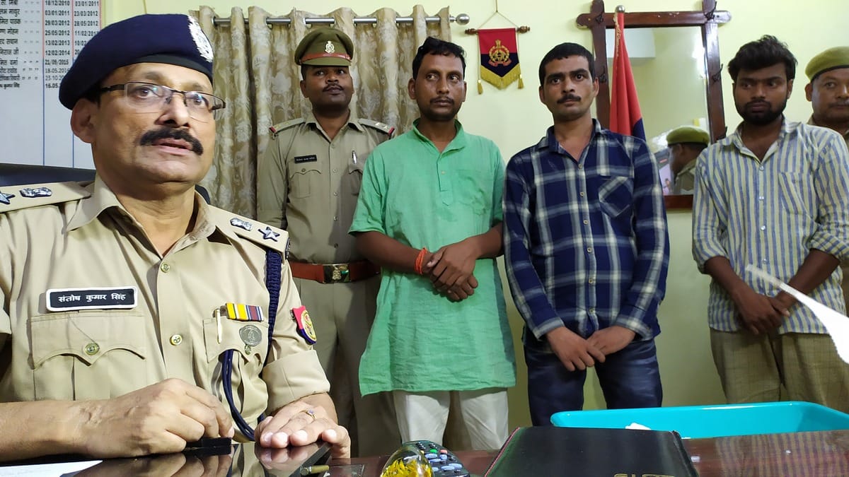 police arrested three people for spreading rumor on social media in burn teen boy in chandauli