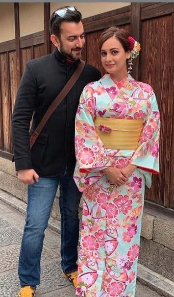 dia mirza and sahil sangha enjoyed japan trip before 5 months of separation