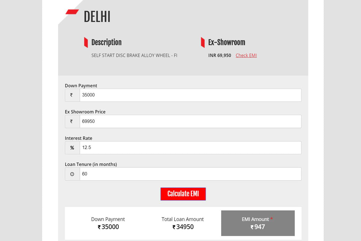Pay Rs 947 per month and take home hero MotoCorp Glamour Fi
