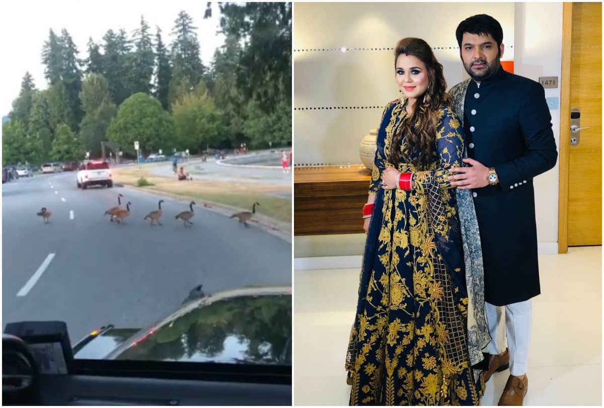kapil sharma share photo with ginni chatrath from canada