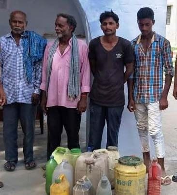 490 liter illegal liquor recovered in Excise Department action