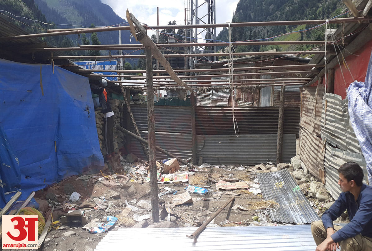 amarnath langer asked to return to their home town, kashmir advisory, amarnath yatra photos videos