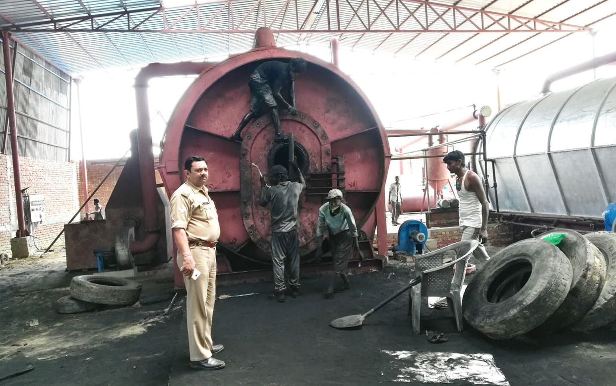 LPG leaked last night from factory