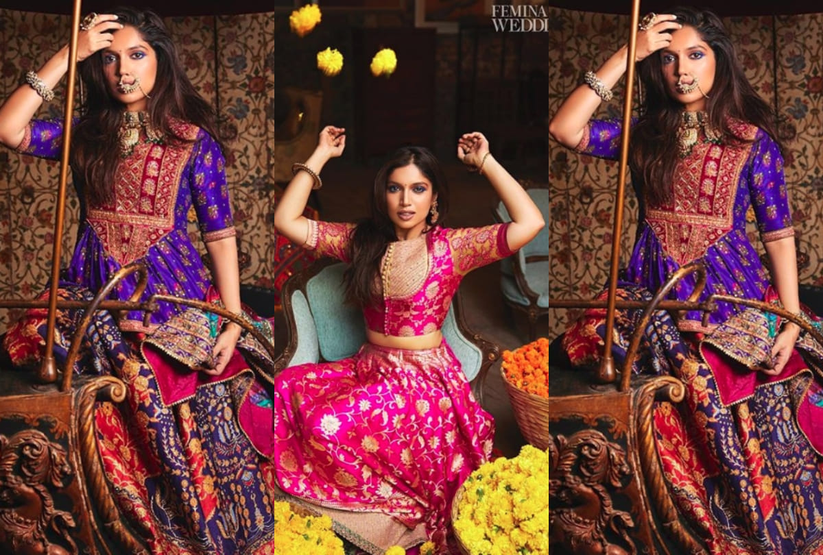 bhumi pednekar new bridal look photoshoot for august femina wedding times is beautiful