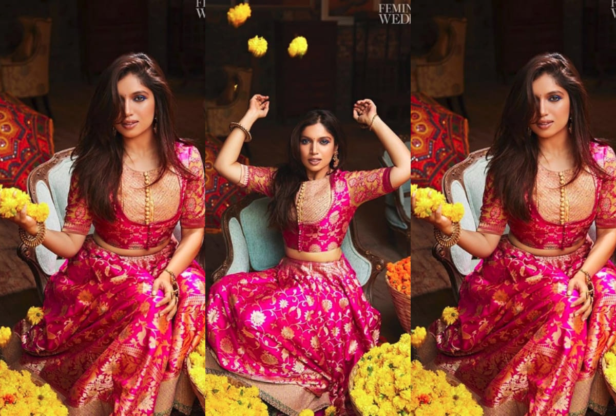bhumi pednekar new bridal look photoshoot for august femina wedding times is beautiful