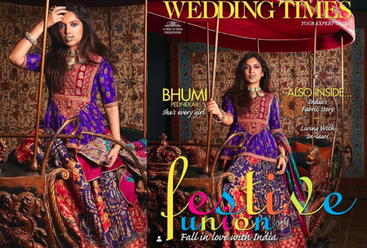 bhumi pednekar new bridal look photoshoot for august femina wedding times is beautiful