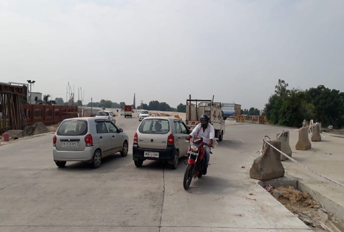 meerut bulandshahar highway Two lane start for traffic