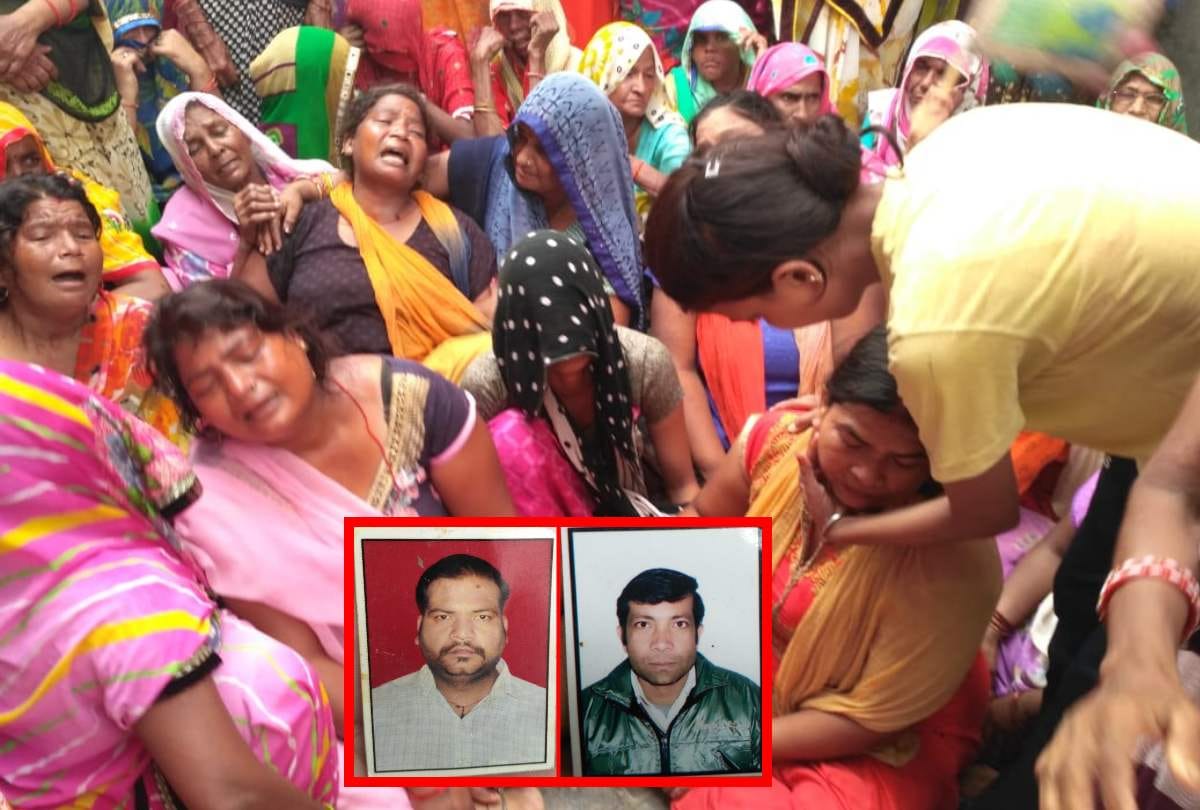 car rams two people waiting for bus in bulandshahr died, car driver fled away