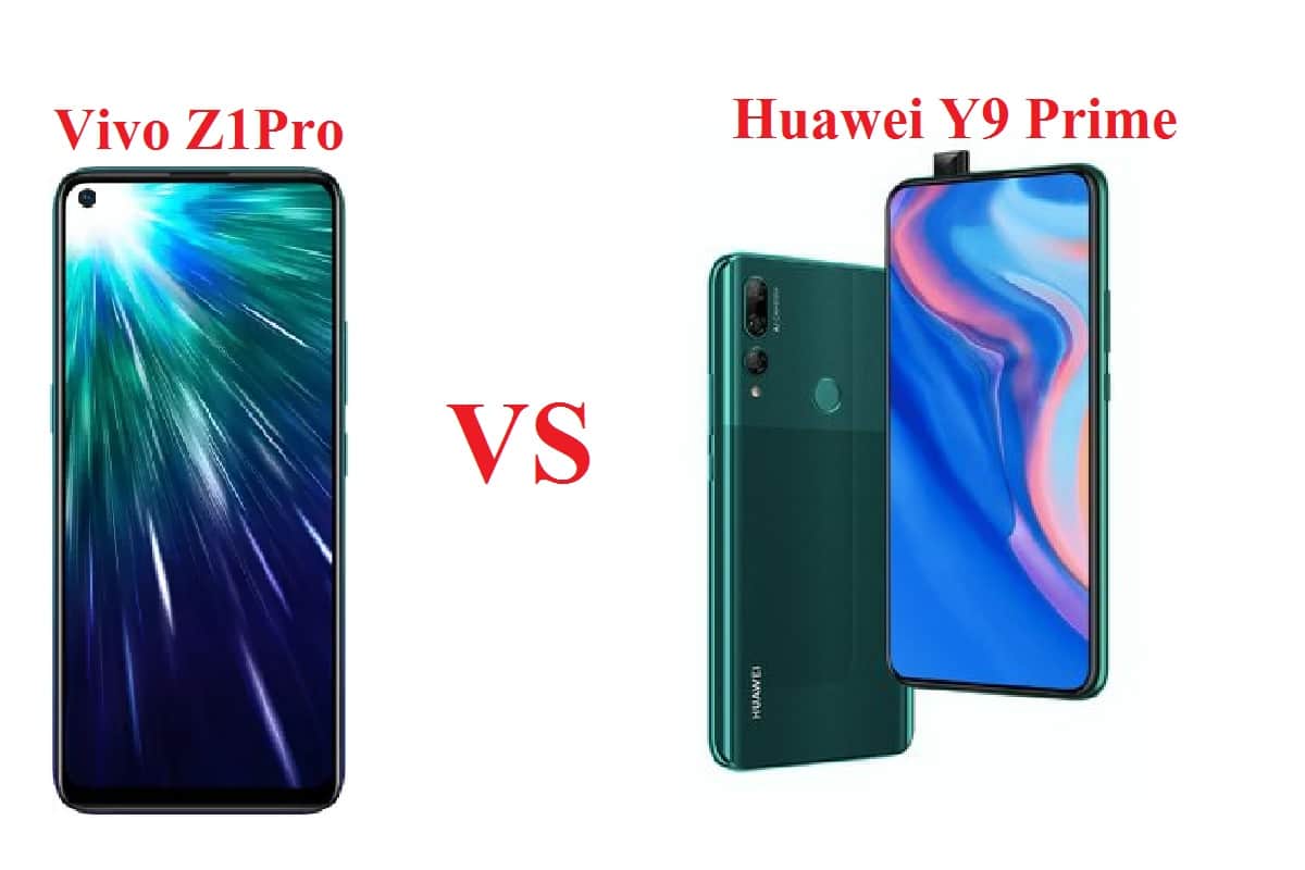 Huawei Y9 Prime 2019 vs Vivo Z1 Pro specifications price and comparison