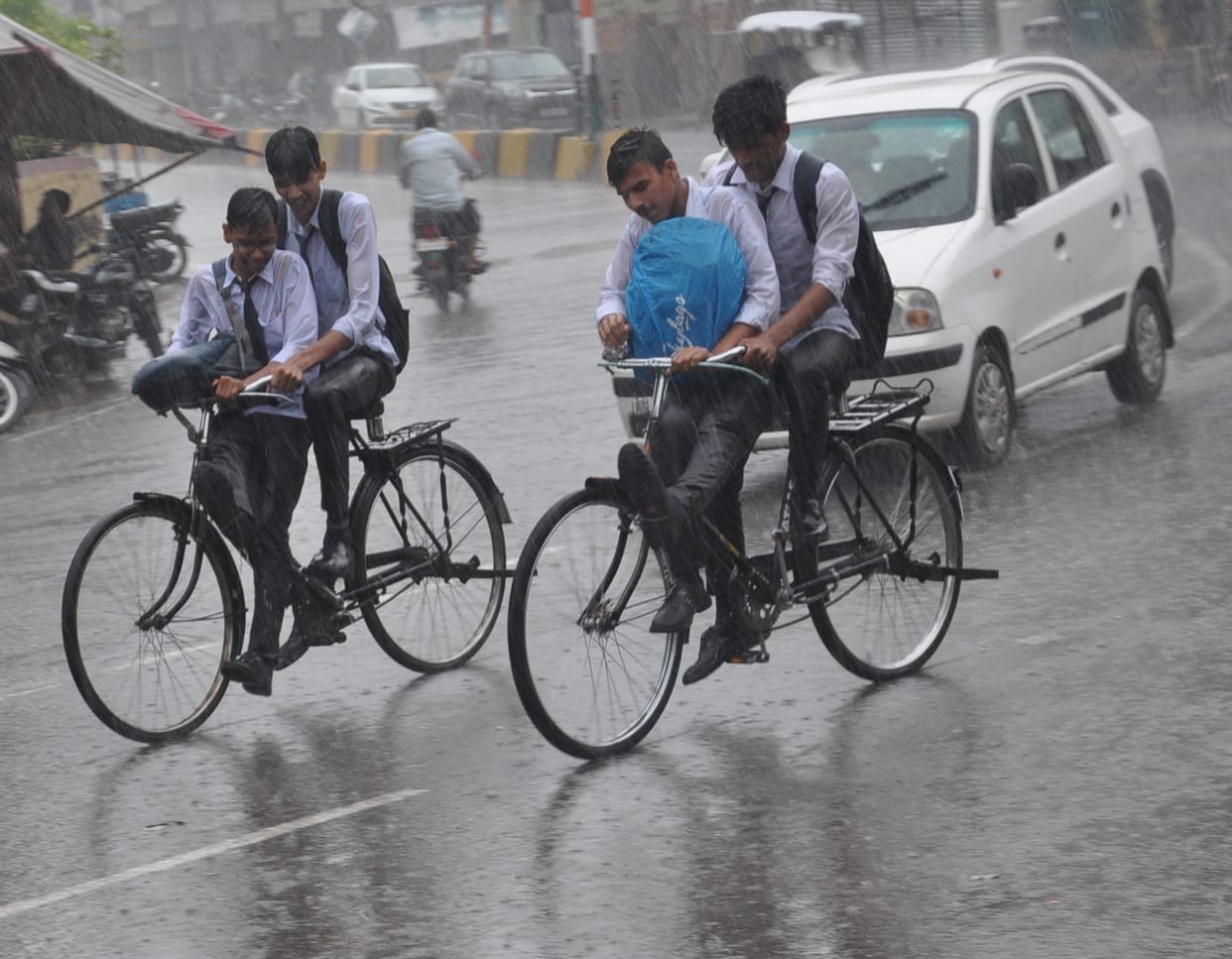 everywhere water logging in two hours rain