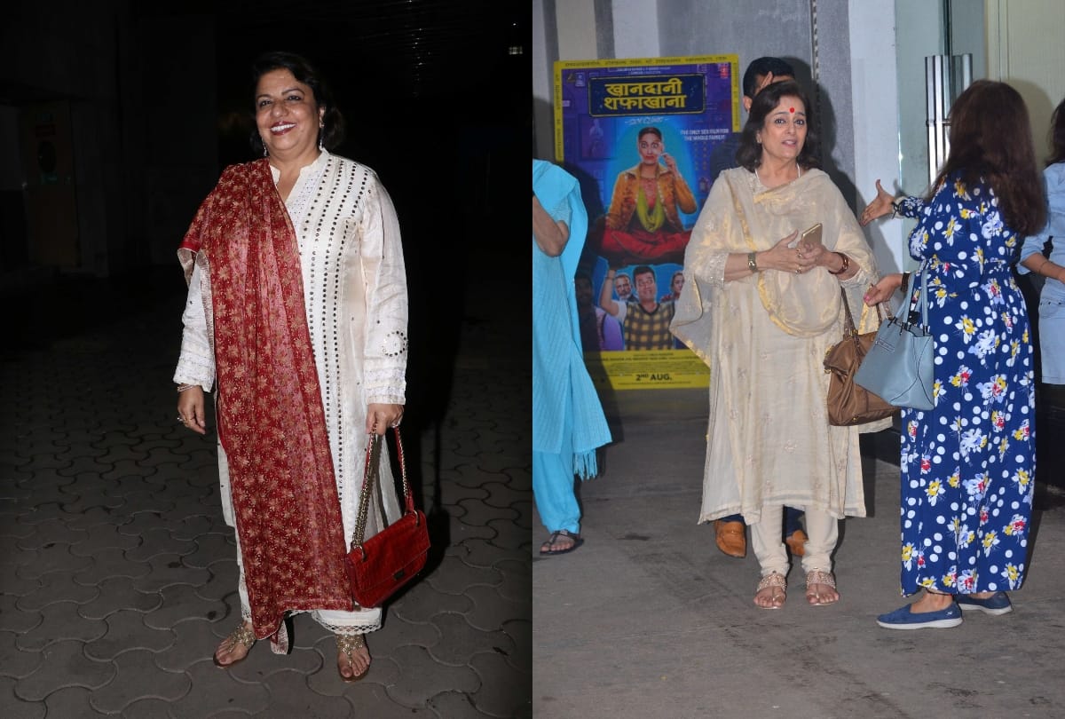 Iulia Vantur to Akshay Kumar these bollywood celebrities reached khandaani shafakhana screening
