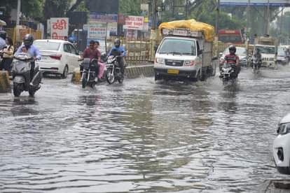 शहर में बारिश से जलभराव