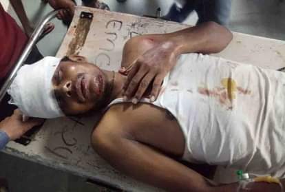 आईआईटी हादसे में घायल मजदूर