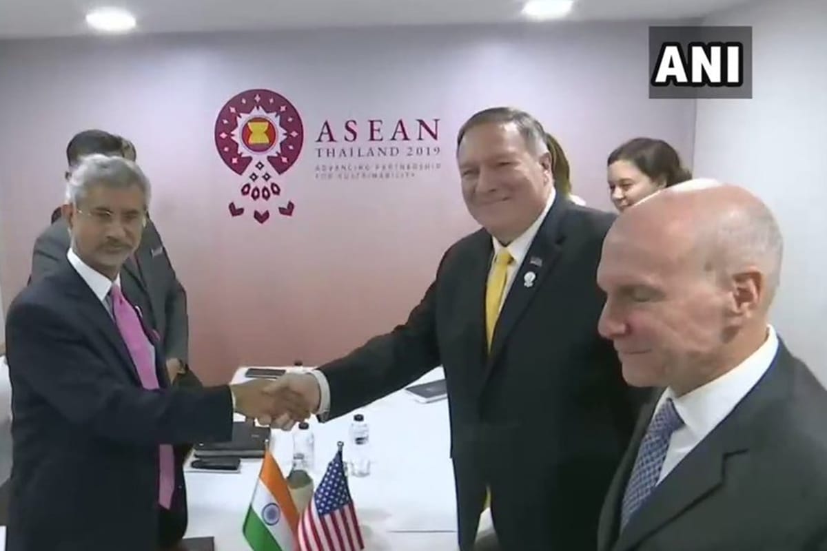External Affairs Minister Jaishankar meets US Secretary of State Pompeo in Bangkok