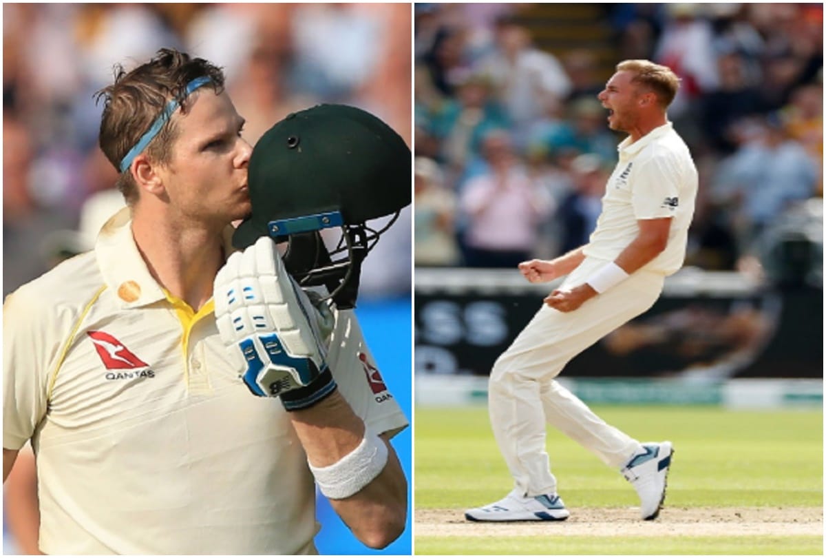 steve smith century and stuart broad 5 wicket haul on 1st day of 1st test of ashes 2019