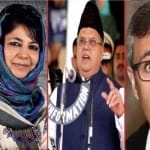 उमर अब्दुल्ला, महबूबा मुफ्ती, राज्यपाल सत्यपाल मलिक