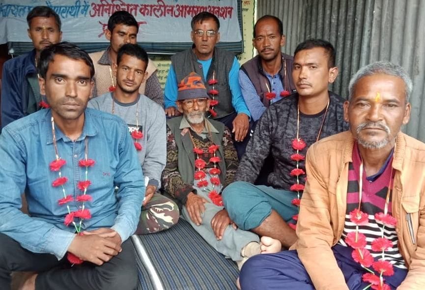 The hunger strike for appointment of teachers for the second day