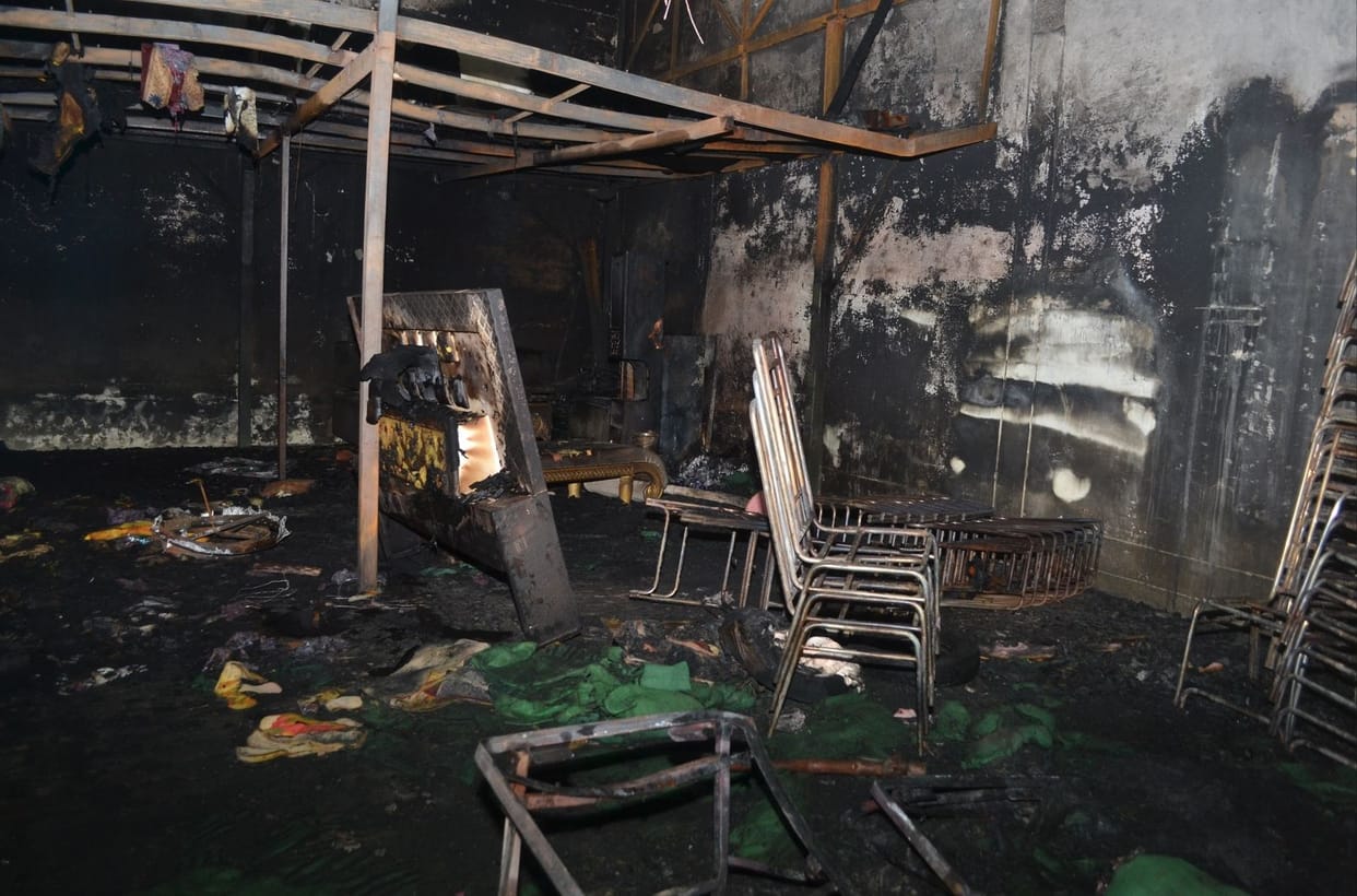 Tant House fire, fire breaks found