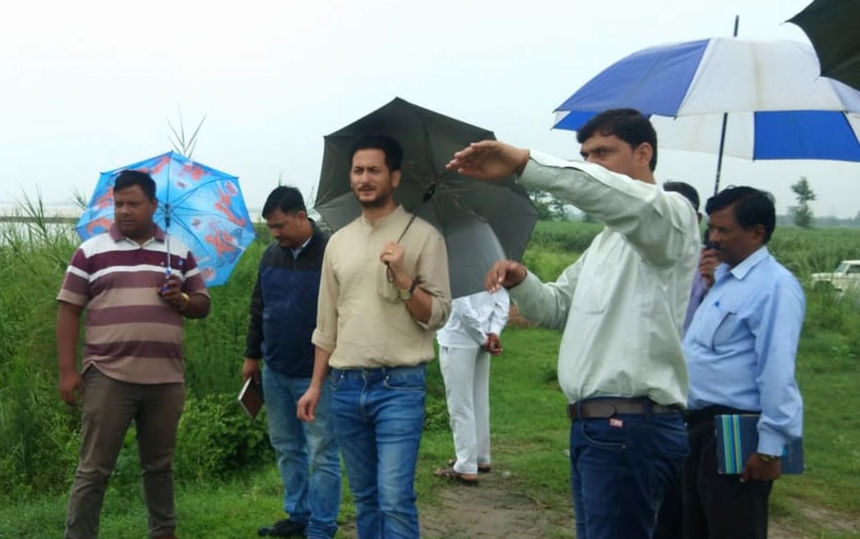 Ganga water level increased due to continuous rain