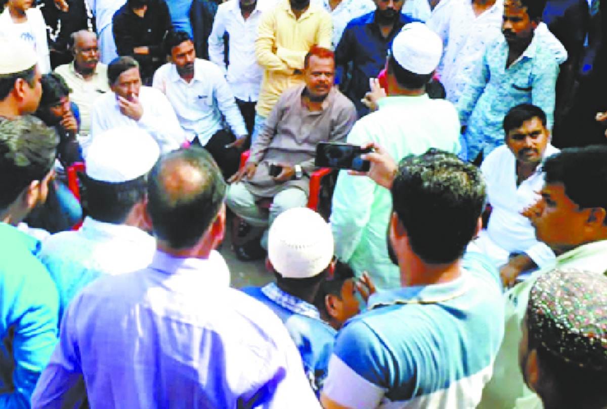 old man died in police raid