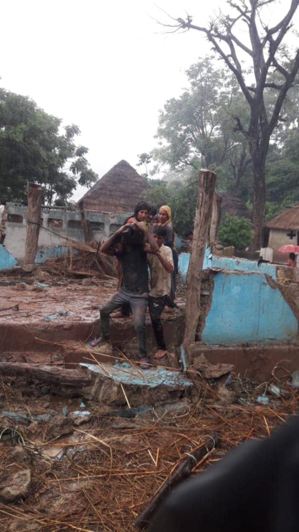 rain in uttarakhand forest gurjar hut and goshala swept away in river at kotdwar