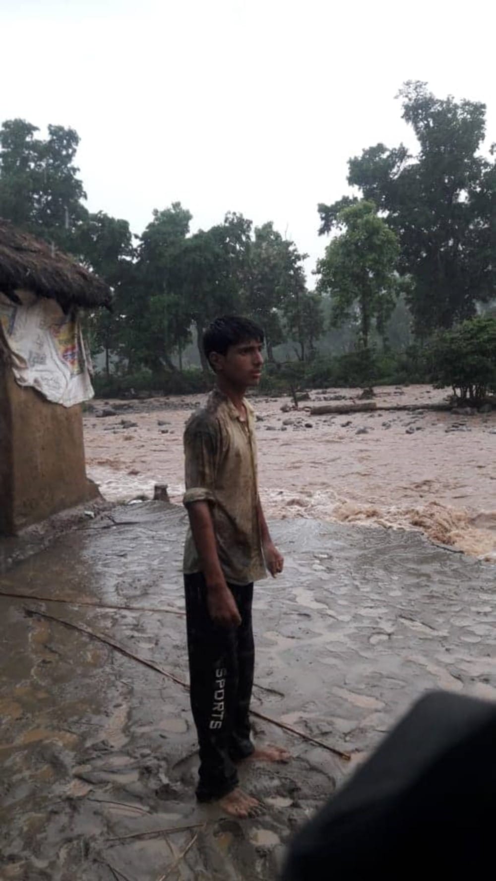 rain in uttarakhand forest gurjar hut and goshala swept away in river at kotdwar