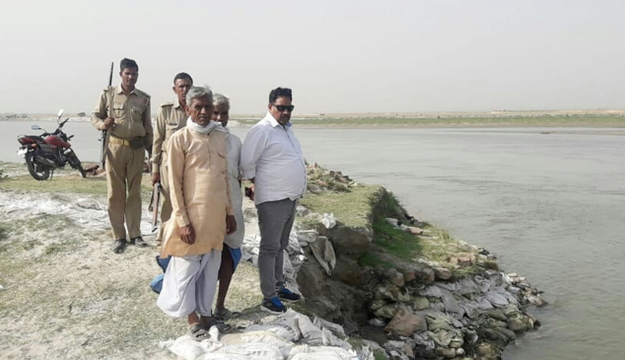ganga, flood, dm. sdm