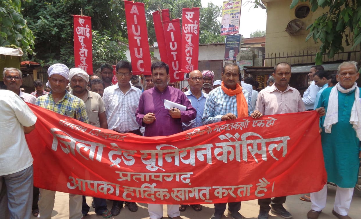 Trade unions, protest against labor laws