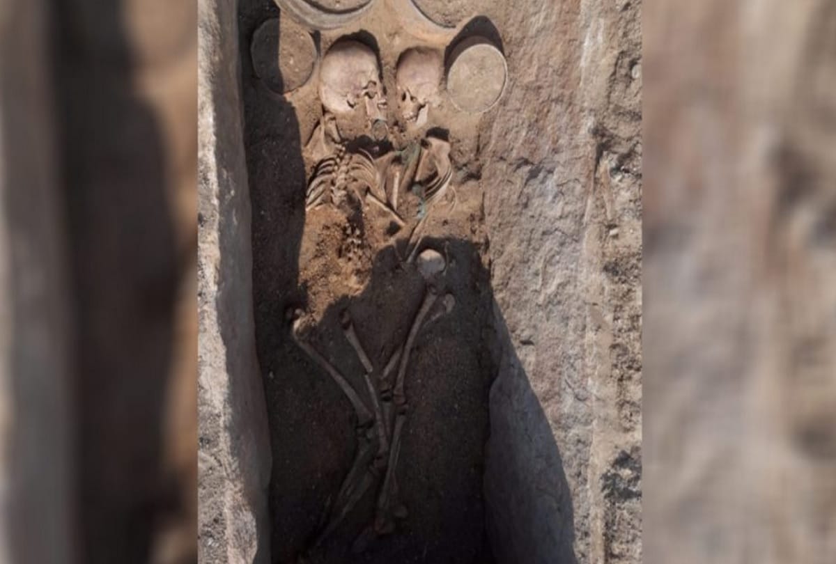 Mysterious 4000 year old grave found in Kazakhstan reveals boy and girl buried in an odd manner