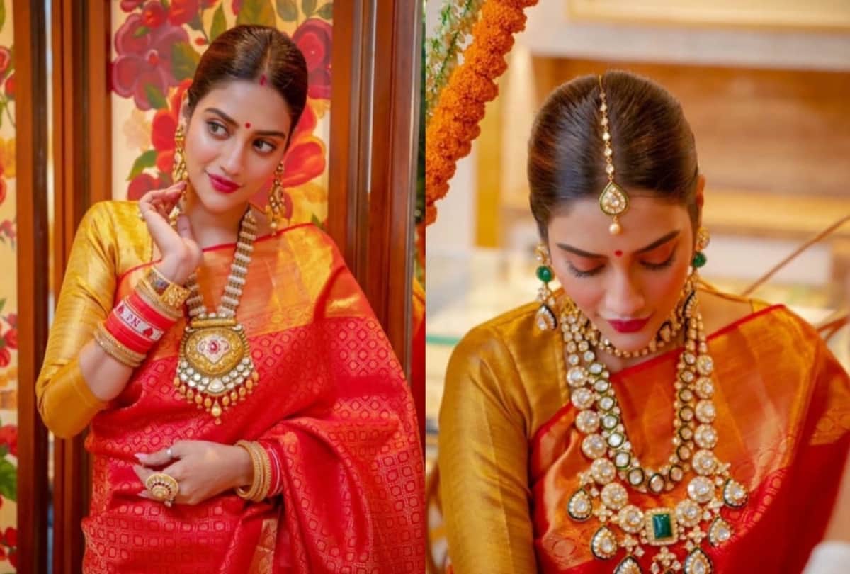 MP Nusrat Jahan and Mimi Chakraborty Dance on Durga Puja Song Video Viral