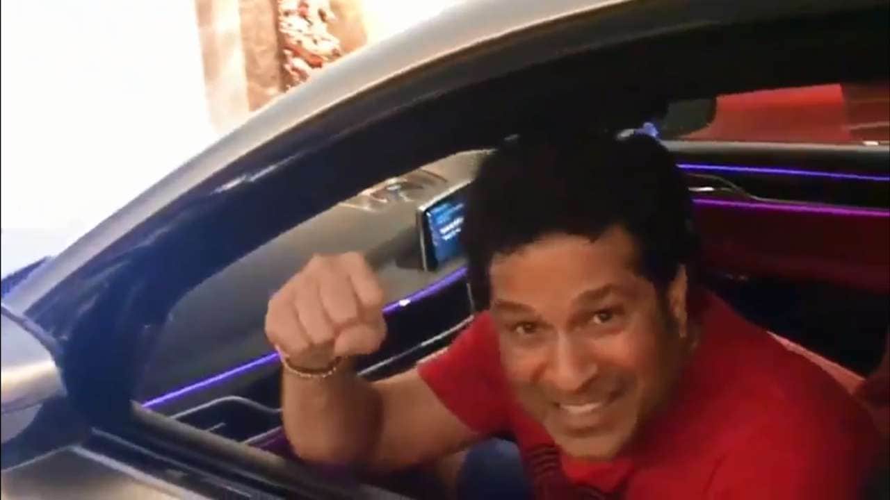 Sachin Tendulkar shared the video of his first driverless parking car on twitter account