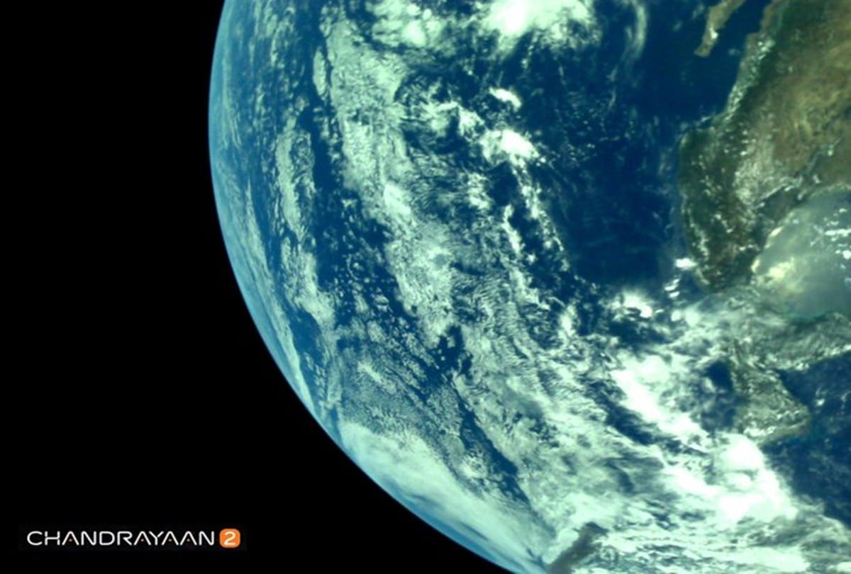Earth as viewed by Chandrayaan 2, ISRO Shares Photos